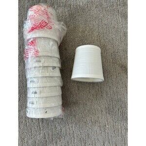 NWT Set of 9 Small White clip on lamp shades